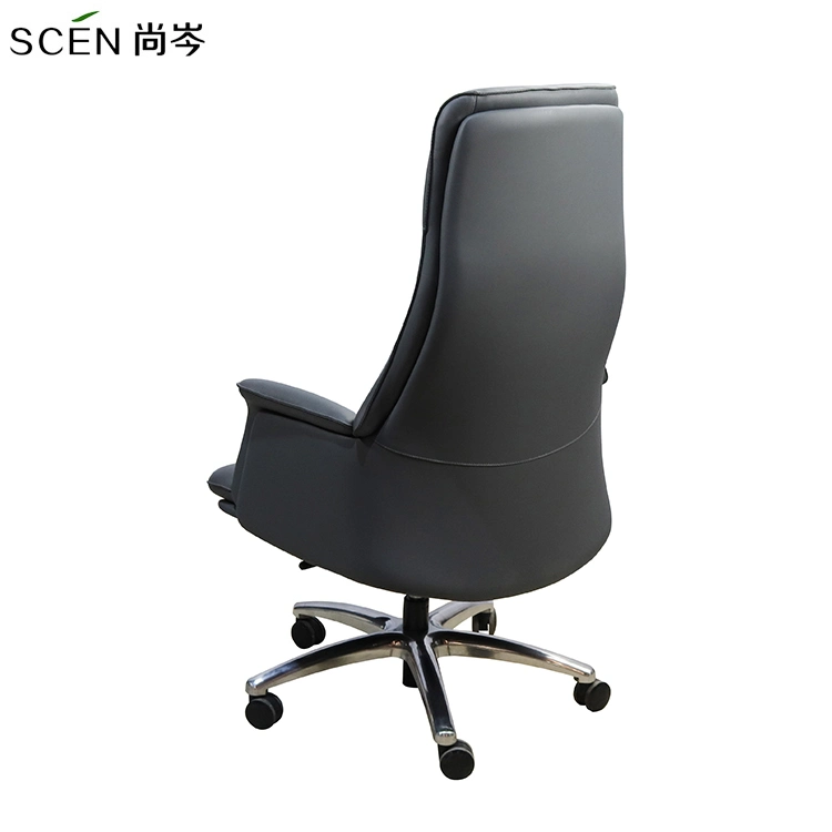 High Quality Comfortable Big PU Leather Swivel Manager Director Office Leather Chair Height Adjustable Arms Chair